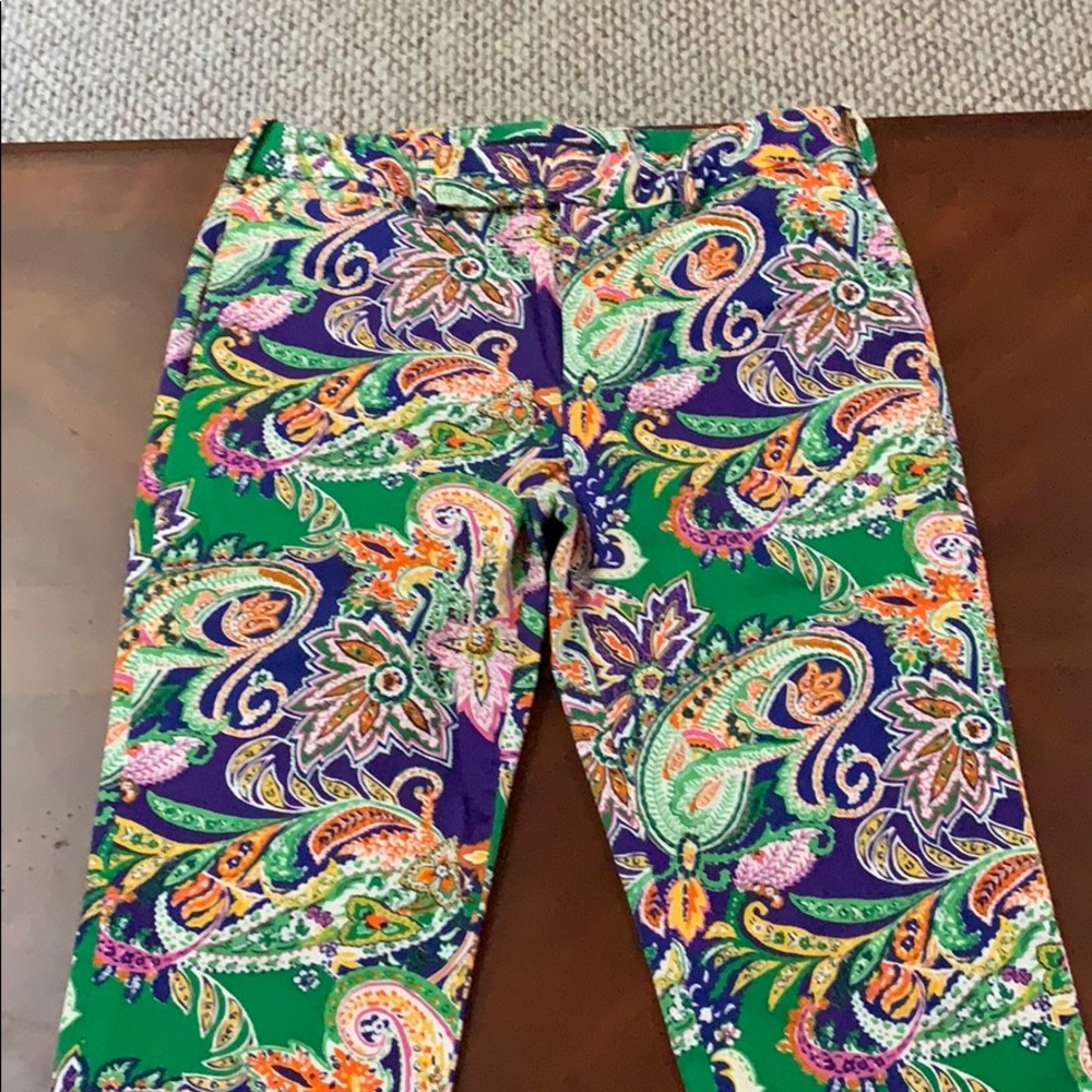 Bright Ralph Lauren cropped trouser